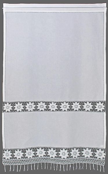 HOSSNER - ART OF HOME DECO Gardine »Zugspitze«, (1 St.), Häkelspitze - ECHT günstig online kaufen