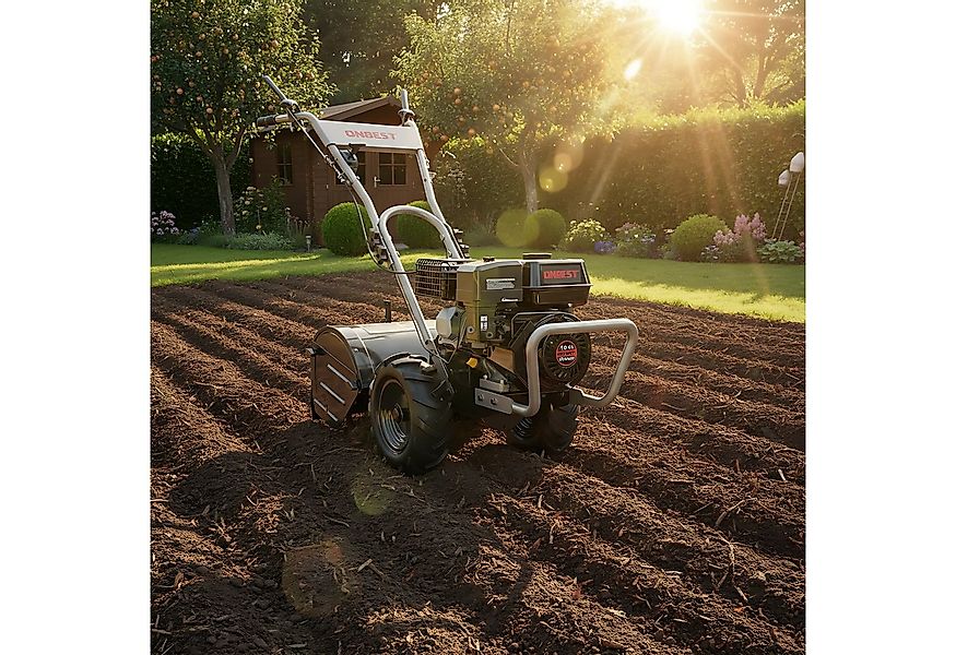 Onbest Benzinmotorhacke Gartenfräse T4150 4,1 kW / 7 PS, 53 cm Arbeitsbreit günstig online kaufen