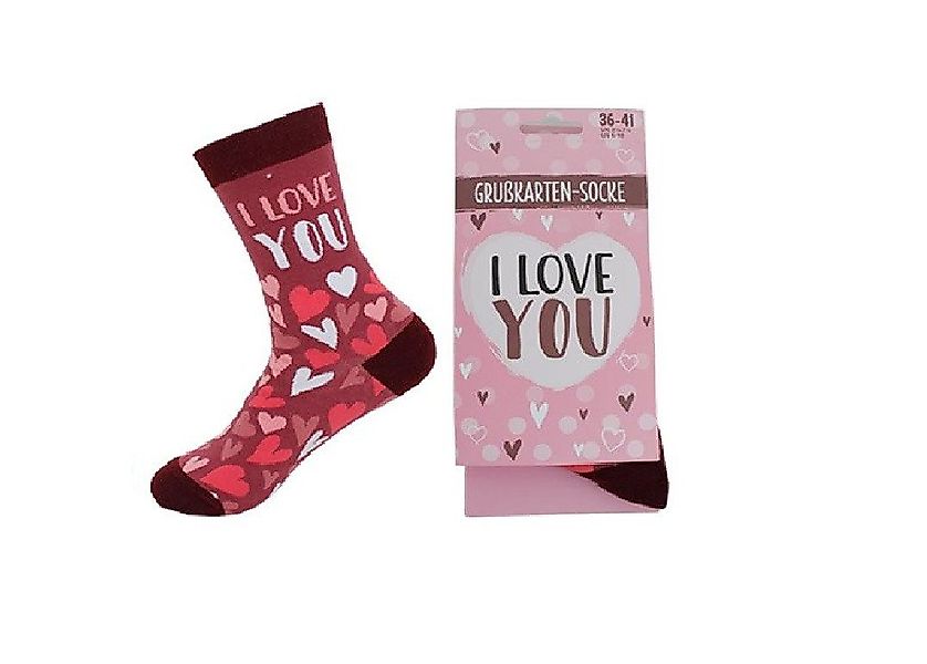 Antonio Freizeitsocken 1 Paar Socken mit Grußkarte tolles Geschenk Motiv: L günstig online kaufen