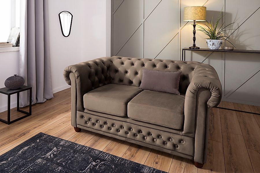 Home affaire Chesterfield-Sofa "New Castle", mit hochwertiger Knopfheftung günstig online kaufen
