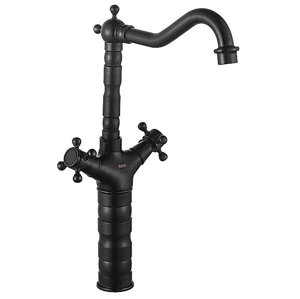 wohnwerk.idee Badarmatur Waschbeckenarmatur Wasserhahn Gold Schwarz günstig online kaufen