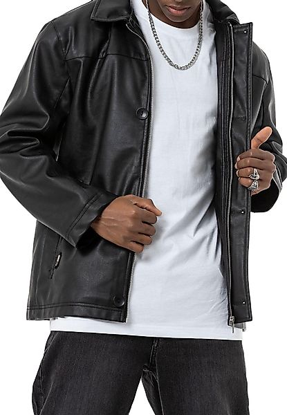 RedBridge Lederimitatjacke Premium Lederjacke im Oversize günstig online kaufen