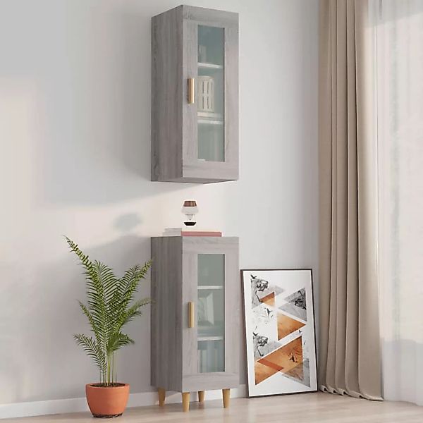 Vidaxl Hängeschrank Grau Sonoma 34,5x34x90 Cm günstig online kaufen