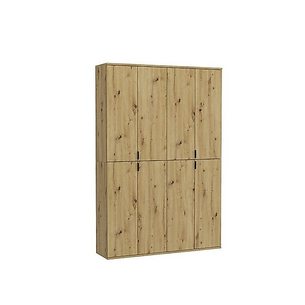 furnling Garderobenschrank Professor Breite 122 cm, 8 Türen, Aufbewahrungss günstig online kaufen