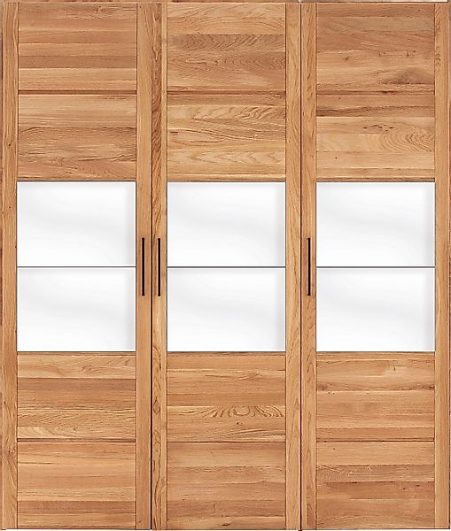 Home affaire Kleiderschrank "Chamara" aus massivem Eichenholz, in unterschi günstig online kaufen