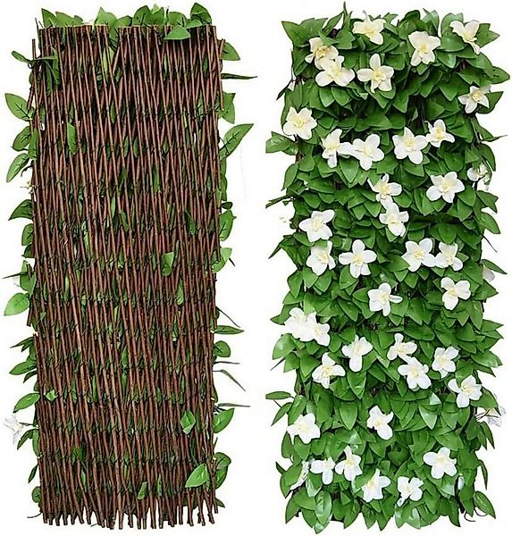 Coonoor Weidenzaun Erweiterbarer Zaun mit Künstlichen Blättern - Sichtschut günstig online kaufen