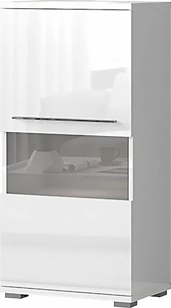 Places of Style Highboard "Piano Vitrine", UV lackiert, Soft-Close Funktion günstig online kaufen
