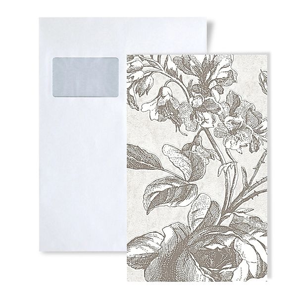 PROFHOME 1 MUSTERSTÜCK S-387001-GU DIN A4 MUSTER der Toile De Jouy Tapete günstig online kaufen