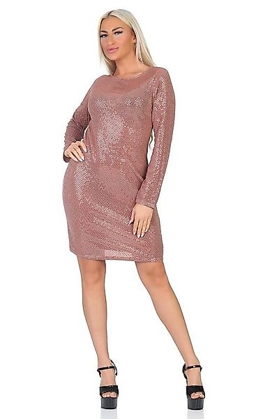 Rayshyne Minikleid PM-86 (Elegantes Abend Jersey Minikleid Festliches Paill günstig online kaufen