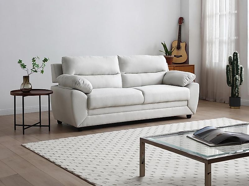 Sofa 3-Sitzer - Stoff - Beige - MANOA günstig online kaufen