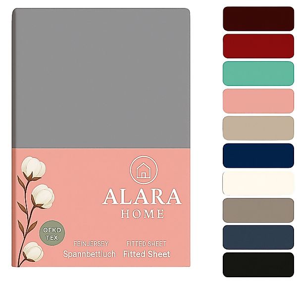 ALARA HOME Spannbettlaken 180x200 Baumwolle 100% günstig online kaufen
