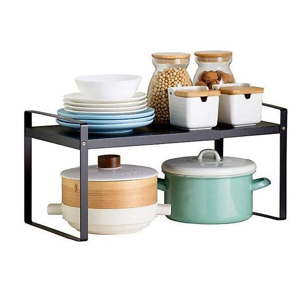 JEOBEST Küchenregal Ausziehbar Küchen-Organizer, kleines Regal, stapelbar günstig online kaufen