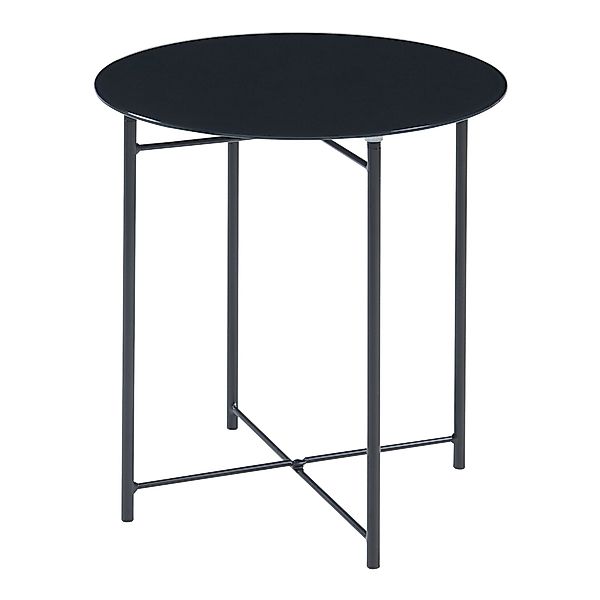 en.casa Beistelltisch, »Ödeshög« mit Glasplatte 45xØ42cm günstig online kaufen