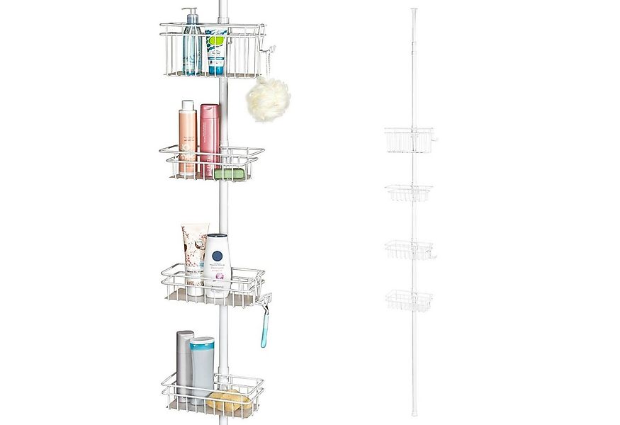bremermann Teleskopregal Teleskop-Badregal, 4 Körbe Duschregal bis max. ca. günstig online kaufen