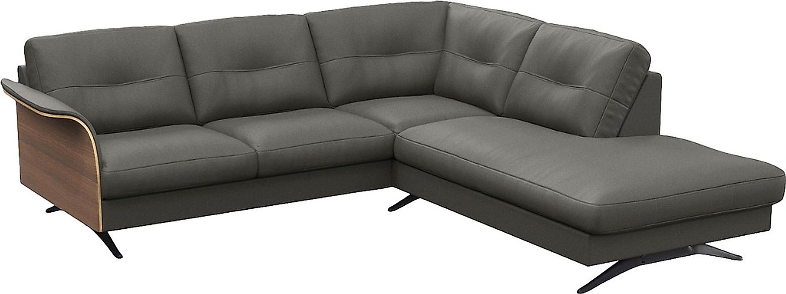 FLEXLUX Ecksofa »Glow, super bequem durch hochwertigem Sitzaufbau mit Feder günstig online kaufen
