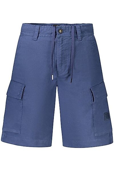 BOSS 5-Pocket-Hose Kurze Herren-Shorts in Blau mit Taschen und Kordelzug in günstig online kaufen