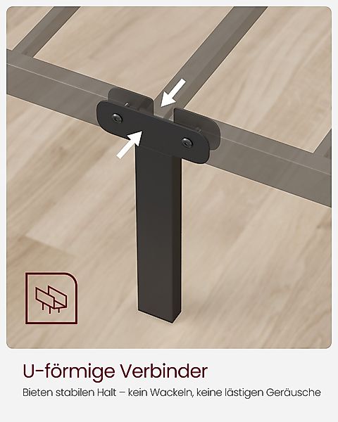 VASAGLE Bettgestell (1-tlg., 90 x 200 günstig online kaufen