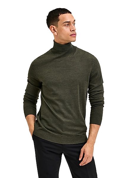 Selected Herren Rollkragen Pullover SLHTOWN MERINO COOLMAX Slim Fit günstig online kaufen