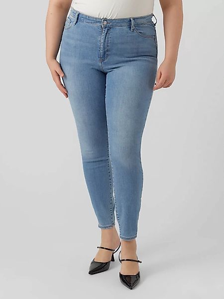 Vero Moda Curve Slim-fit-Jeans VMPHIA HR SK JEANS LT BL CUR günstig online kaufen
