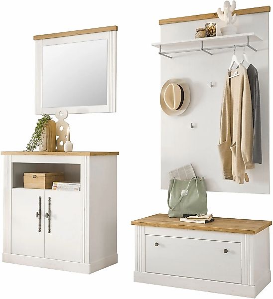 Home affaire Garderoben-Set "Westminster BESTSELLER" Schuhbank, Spiegel, Ko günstig online kaufen