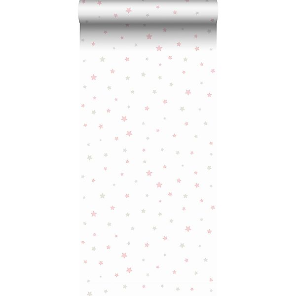 Sanders & Sanders Tapete Kleine Sterne Altrosa Beige Und Weiß 53 Cm X 10 M günstig online kaufen
