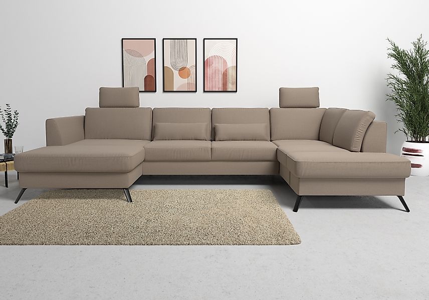 sit&more Wohnlandschaft »Olsen U-Form« inklusive Sitztiefenverstellung, wah günstig online kaufen