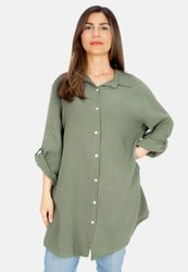 Seasons of April Hemdbluse Oversized Musselinbluse günstig online kaufen