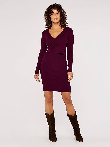 Apricot Minikleid Wickeloptik-Minikleid, (1-tlg., Stoffgürtel) mit günstig online kaufen