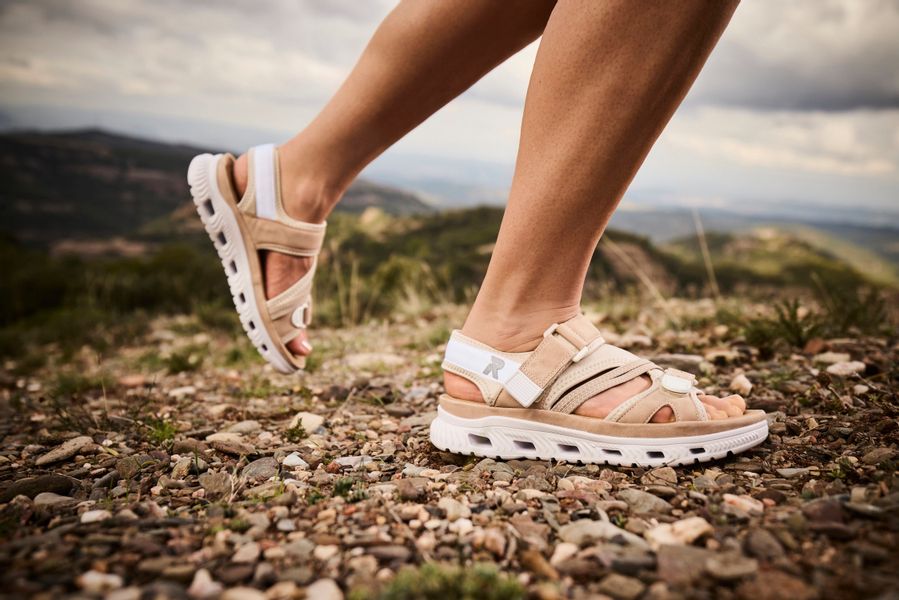 RIEKER Sport Trekkingsandale Outdoorsandale, Sommerschuh, Sandale mit prakt günstig online kaufen