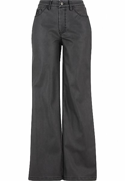 Karl Kani Stoffhose "Karl Kani Signature Pu Wide Leg Pants black" günstig online kaufen