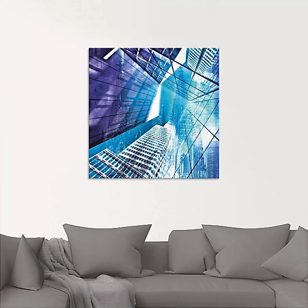 Artland Glasbild "Köln Skyline Abstrakte Collage 11", Gebäude, (1 St.) günstig online kaufen