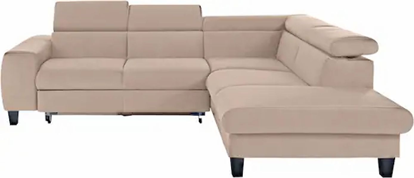 COTTA Ecksofa "Morven L-Form mit Kopfteilverstellung", wahlweise mit Bettfu günstig online kaufen