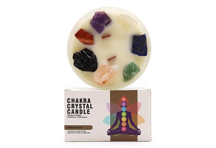 Bali-Homedecor Kerzenständer Große Chakra-Kristallkerze – Sieben Chakra TES günstig online kaufen