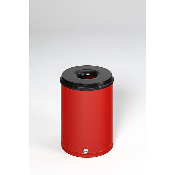 PROREGAL Selbstlöschender Papierkorb 50 Liter HxBxT 53 x 37 x 37 cm Verzink günstig online kaufen