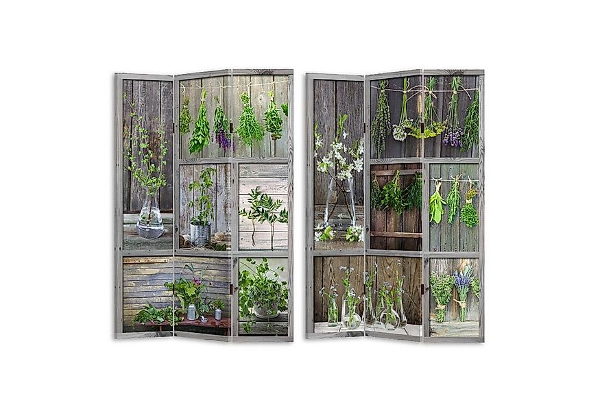 HTI-Line Paravent Paravent Kräuter (Stück, 1 St., 1 Paravent), Raumteiler S günstig online kaufen