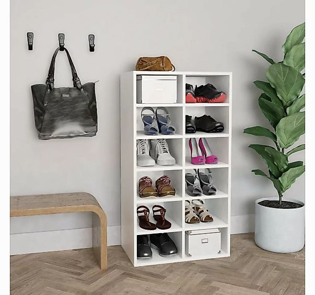 vidaXL Schuhschrank Schuhregal Weiß 5434100 cm Spanplatte günstig online kaufen