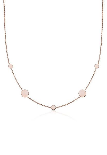 Elli Kette mit Anhänger Plättchen Matt Kreis Rund Panzerkette 925 Silber günstig online kaufen