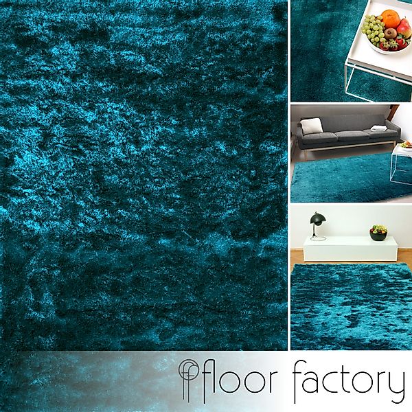 floor factory Hochflor-Teppich Satin, rechteckig, Höhe: günstig online kaufen