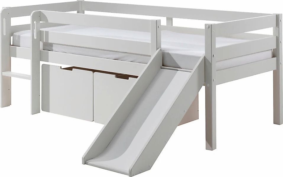 Vipack Spielbett "Pino, Kiefer massiv, mit Rolllattenrost, 2 Rollboxen, Mad günstig online kaufen