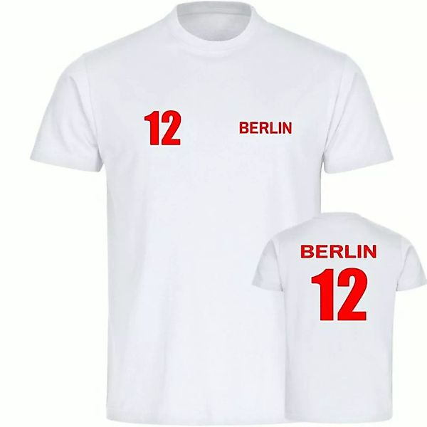 multifanshop T-Shirt Herren Berlin rot - Trikot 12 - Männer günstig online kaufen