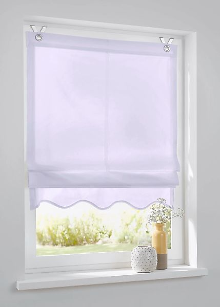 Kutti Raffrollo "Olivia" mit Hakenaufhängung ohne Bohren freihängend blickd günstig online kaufen