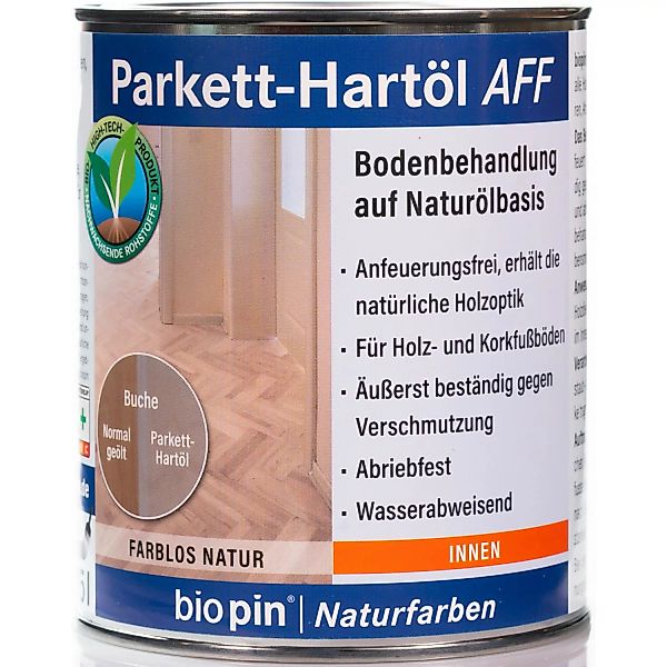 Biopin Parkett-Hartöl AFF Farblos 750 ml günstig online kaufen