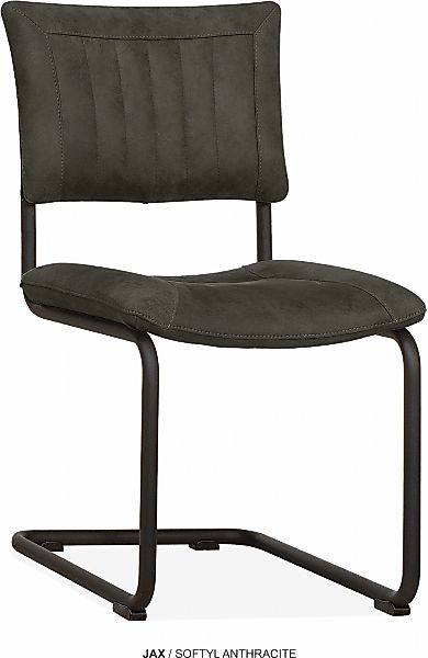 OMG Design Esszimmerstuhl "Jax" (Set) 2 Stk. Stoff Freischwinger im Industr günstig online kaufen