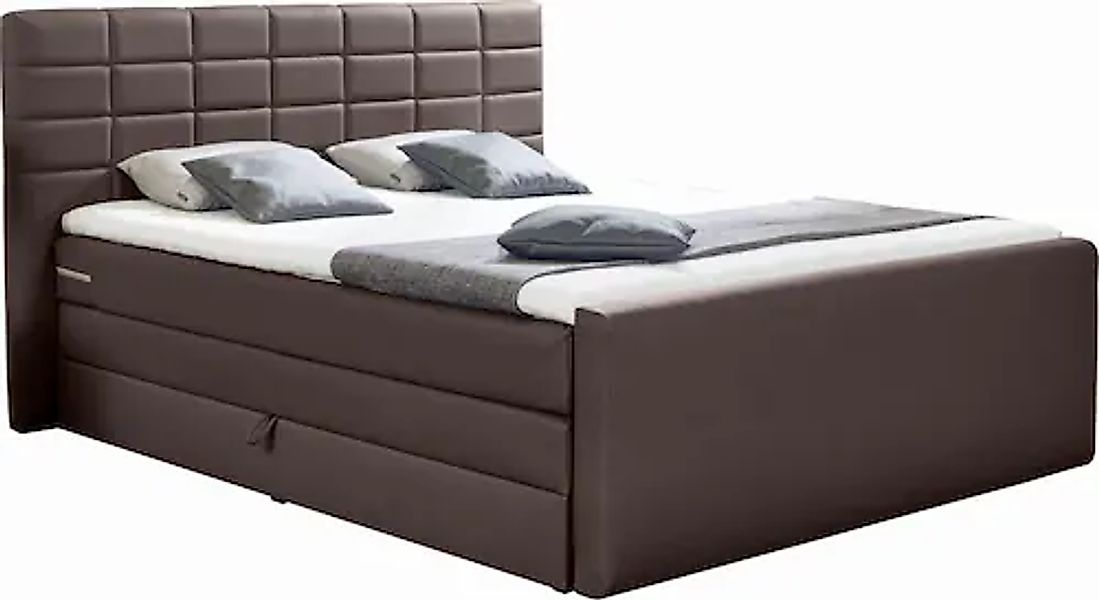 INOSIGN Boxspringbett "Lethbridge" inkl. Bettkasten und Topper, zwei Matrat günstig online kaufen