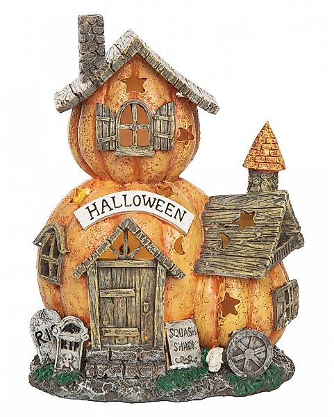 Horror-Shop Dekoobjekt Leuchtendes Haunted Pumpkin Haus günstig online kaufen
