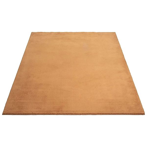 Floornovo Hochflor Teppich Orange Einfarbig 110 x 60 cm günstig online kaufen