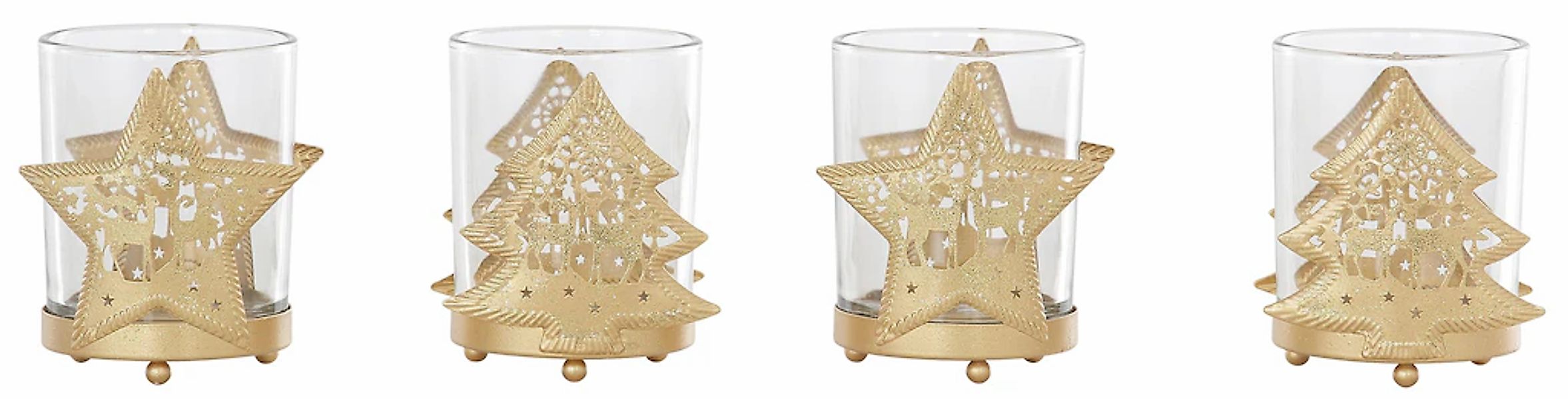 CHRISTMAS GOODS by Inge Teelichthalter "Weihnachtsdeko", (Set, 4 St.) günstig online kaufen