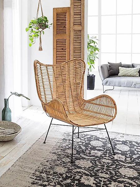 SIT Sessel »Sit&Chairs«, mit geschwungenen Armlehnen, in schwarz oder natur günstig online kaufen