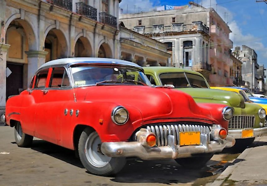 Papermoon Fototapete »Havana Oldtimers« günstig online kaufen