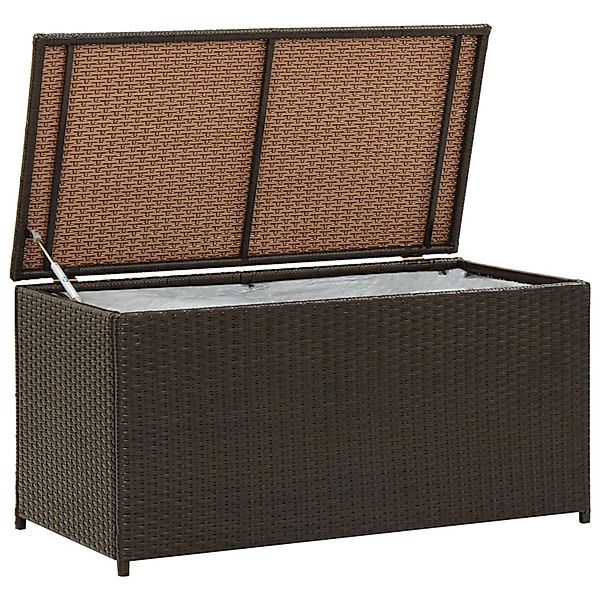 VidaXL Gartenbox Poly Rattan 100x50x50 cm Braun günstig online kaufen